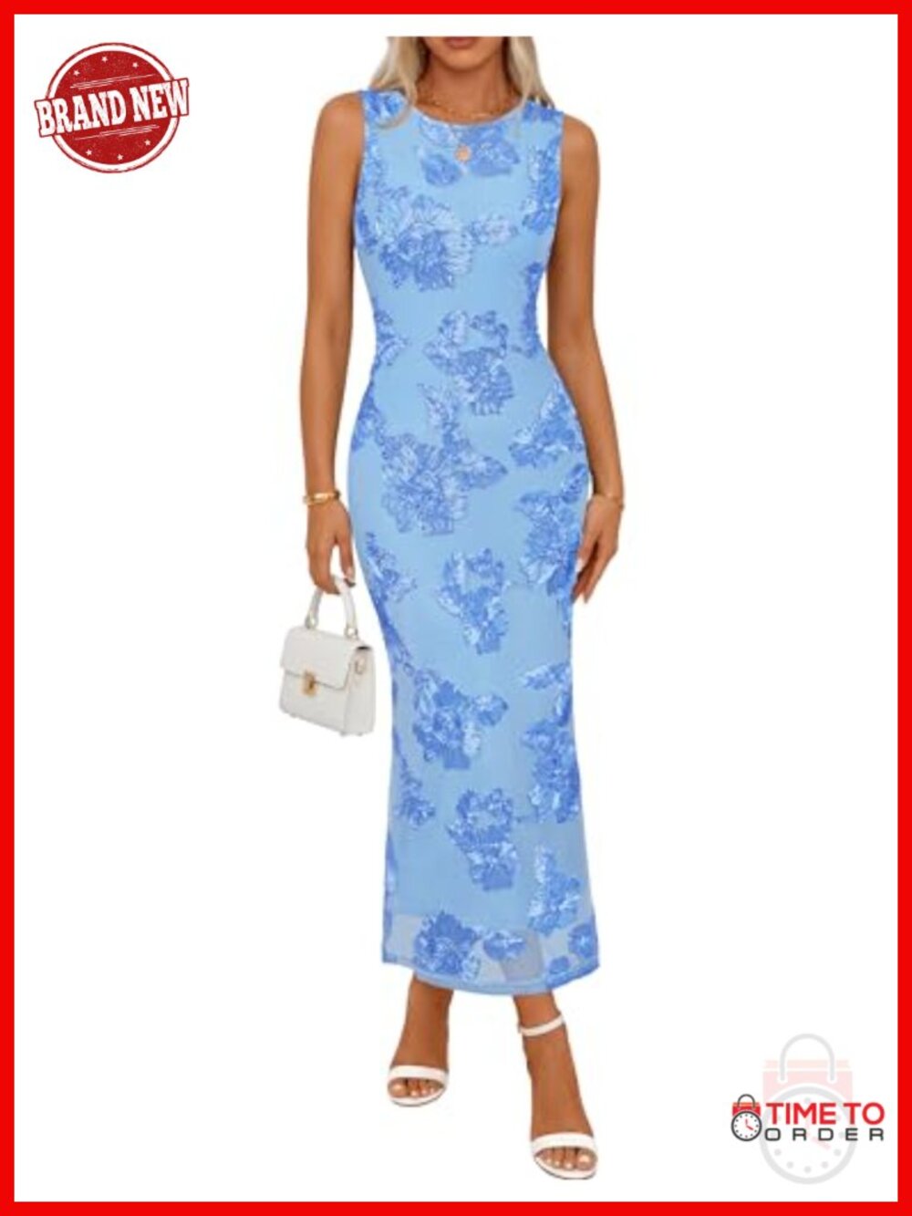 MEROKEETY Women's Floral Wedding Guest Bridal Shower Dress